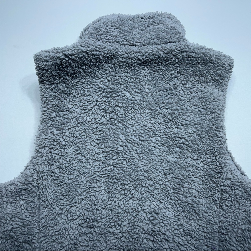 Patagonia Los Gatos Fleece Vest Womens Size Small Gray Deep Pile Full Zip - Picture 8 of 11